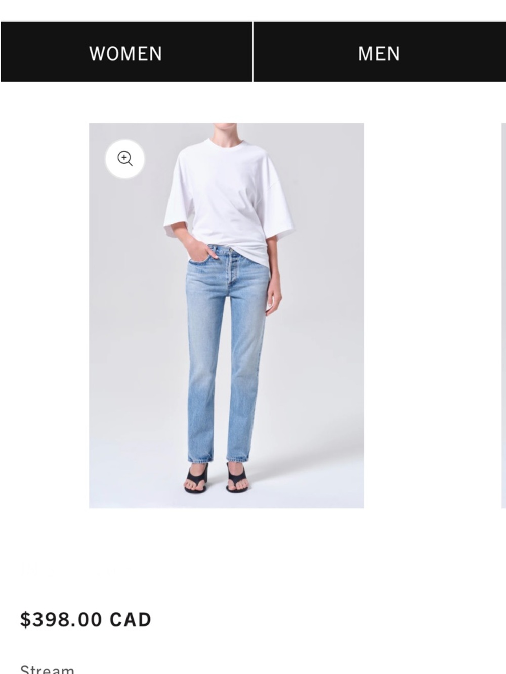 Agolde Light Blue Denim Jeans